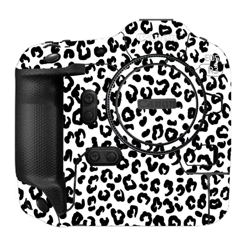 White Leopard Canon EOS R3 Camera Skins