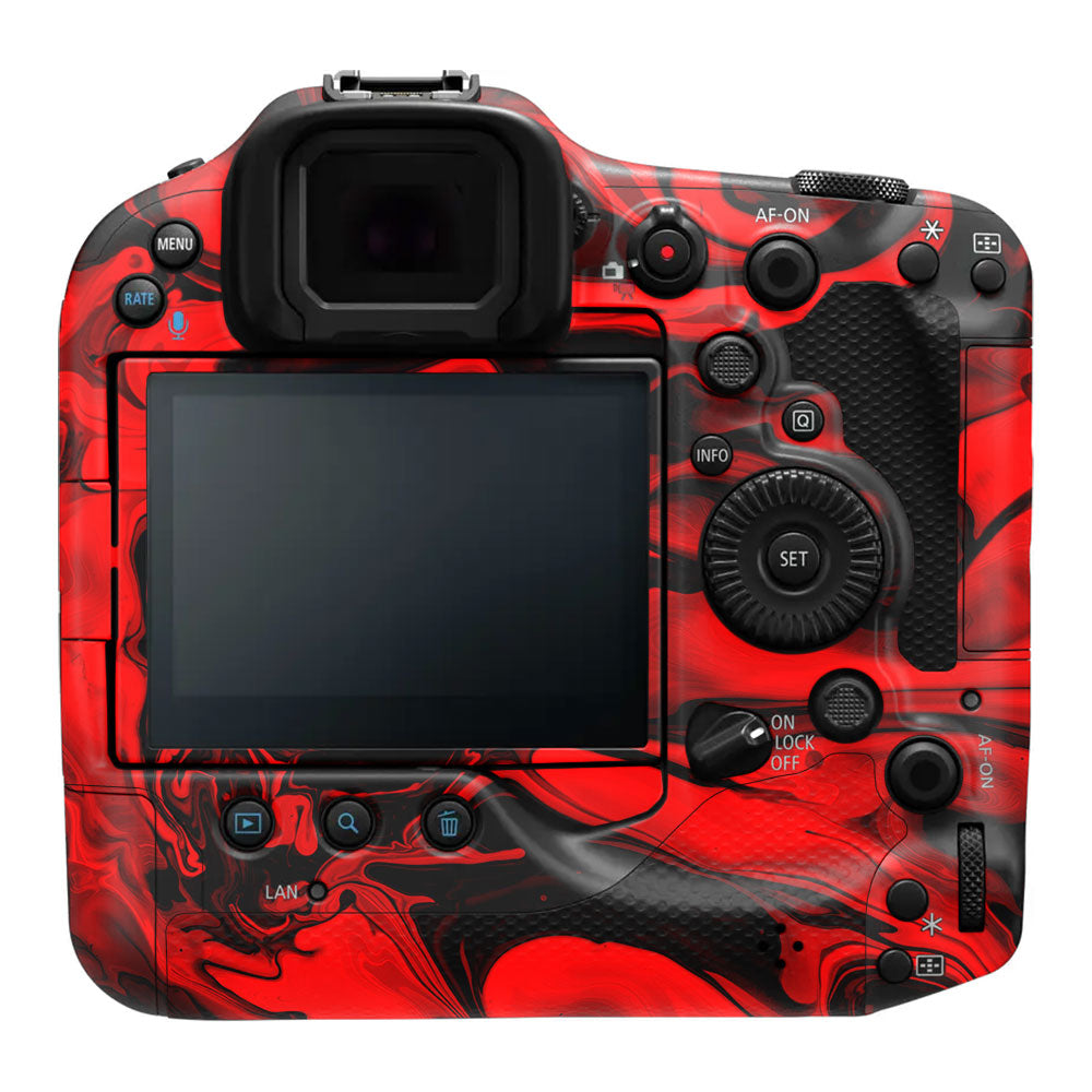 Red Lava Flow Canon EOS R3 Camera Skin