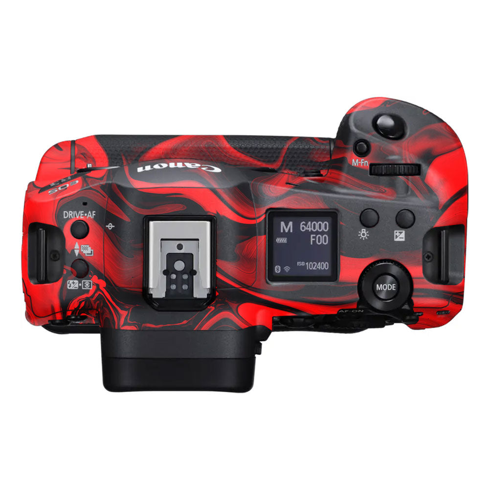 Red Lava Flow Canon EOS R3 Camera Skin