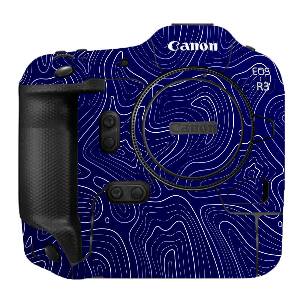 Deep Blue Contour Canon EOS R3 Camera Skins