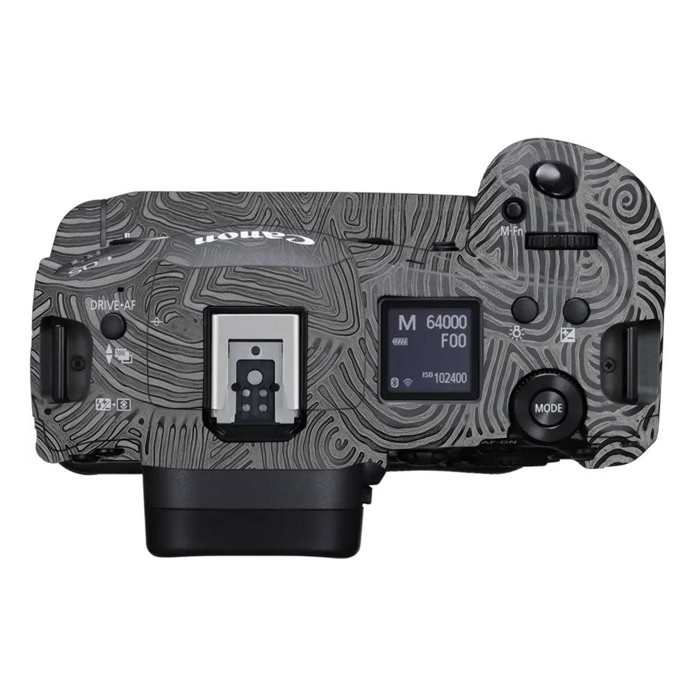 Monochrome Line Maze Canon EOS R3 Camera Skin
