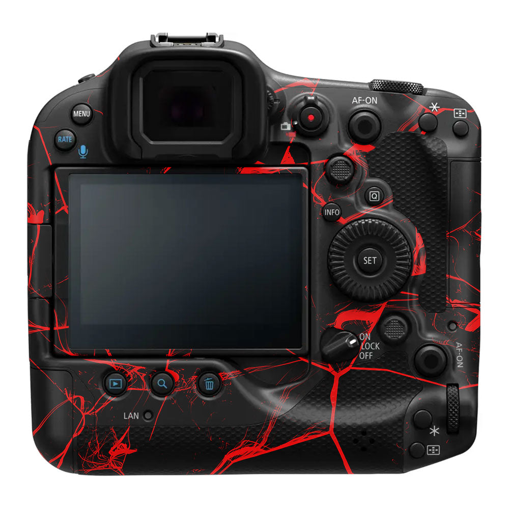 Red Neural Grid Canon EOS R3 Camera Skin