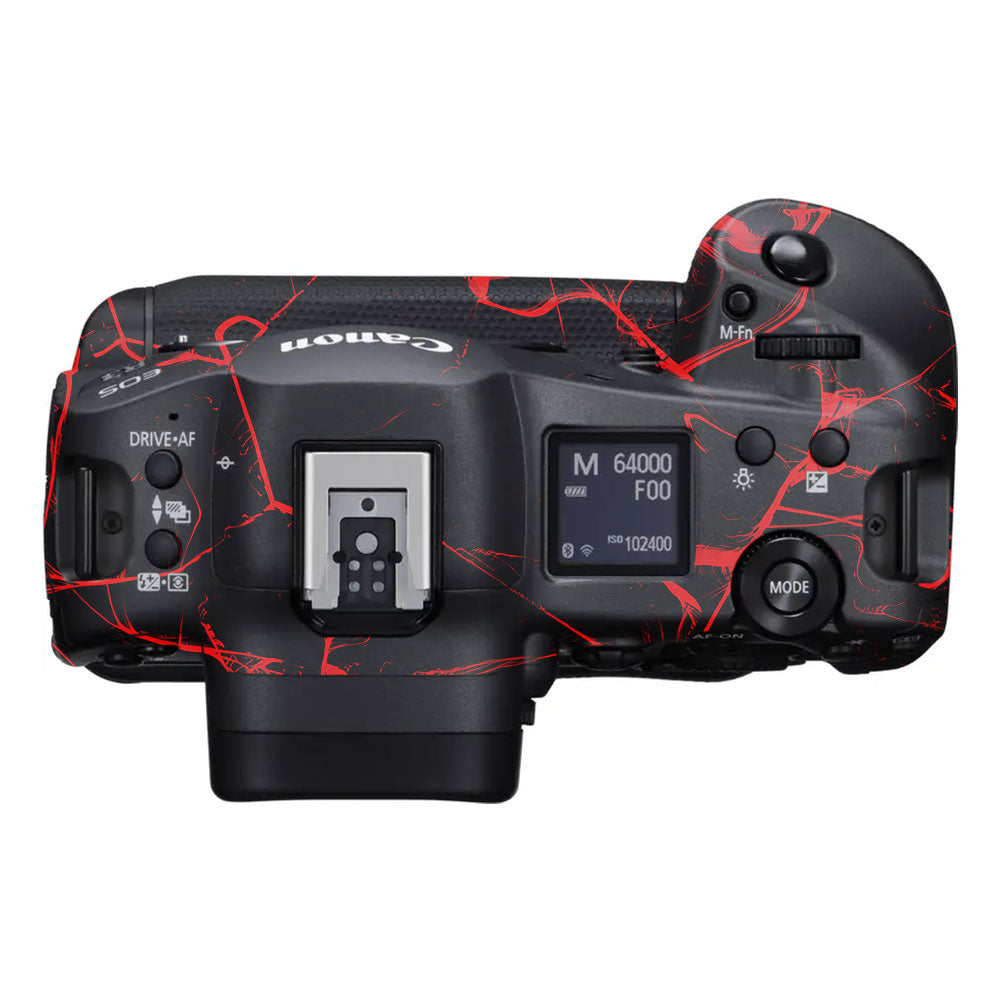 Red Neural Grid Canon EOS R3 Camera Skin