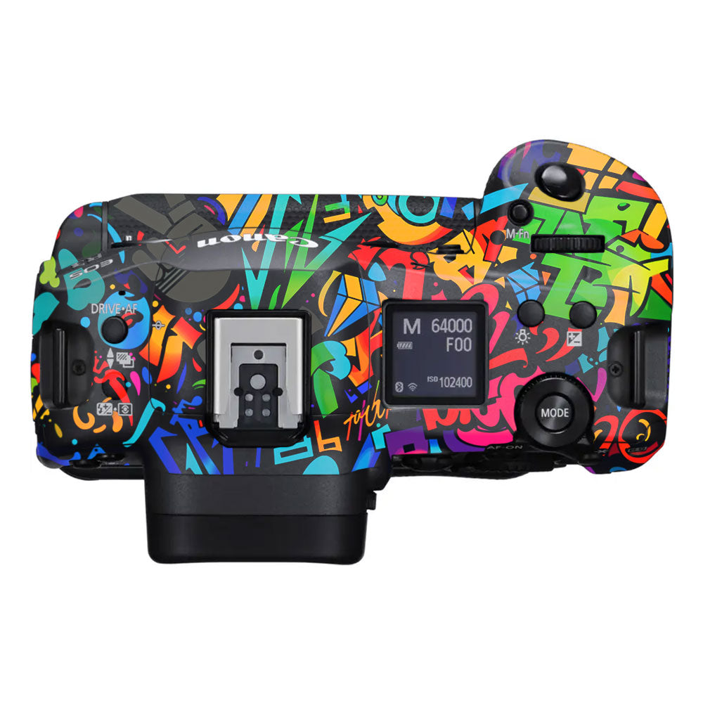 Colorful Urban Street Art Lettering Canon EOS R3 Camera Skin