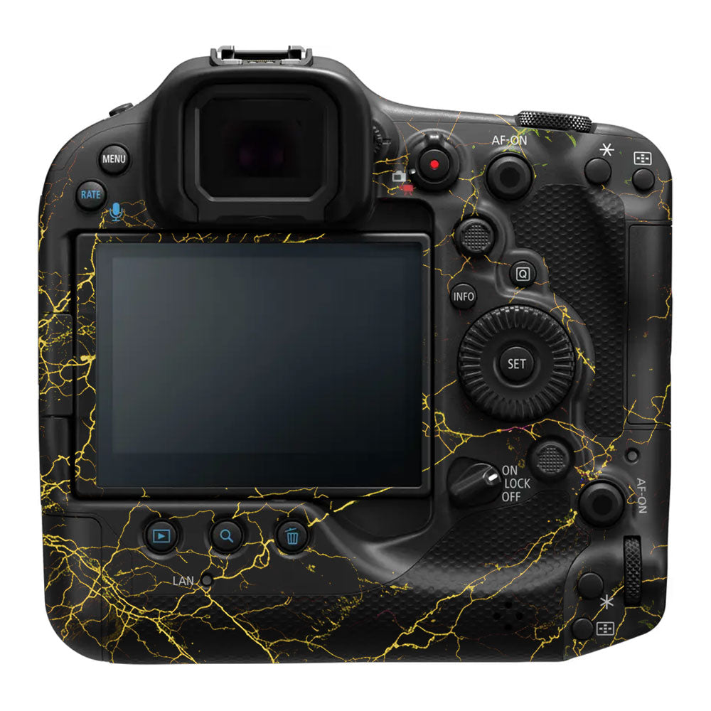 Electric Gold Veins Canon EOS R3 Camera Skin