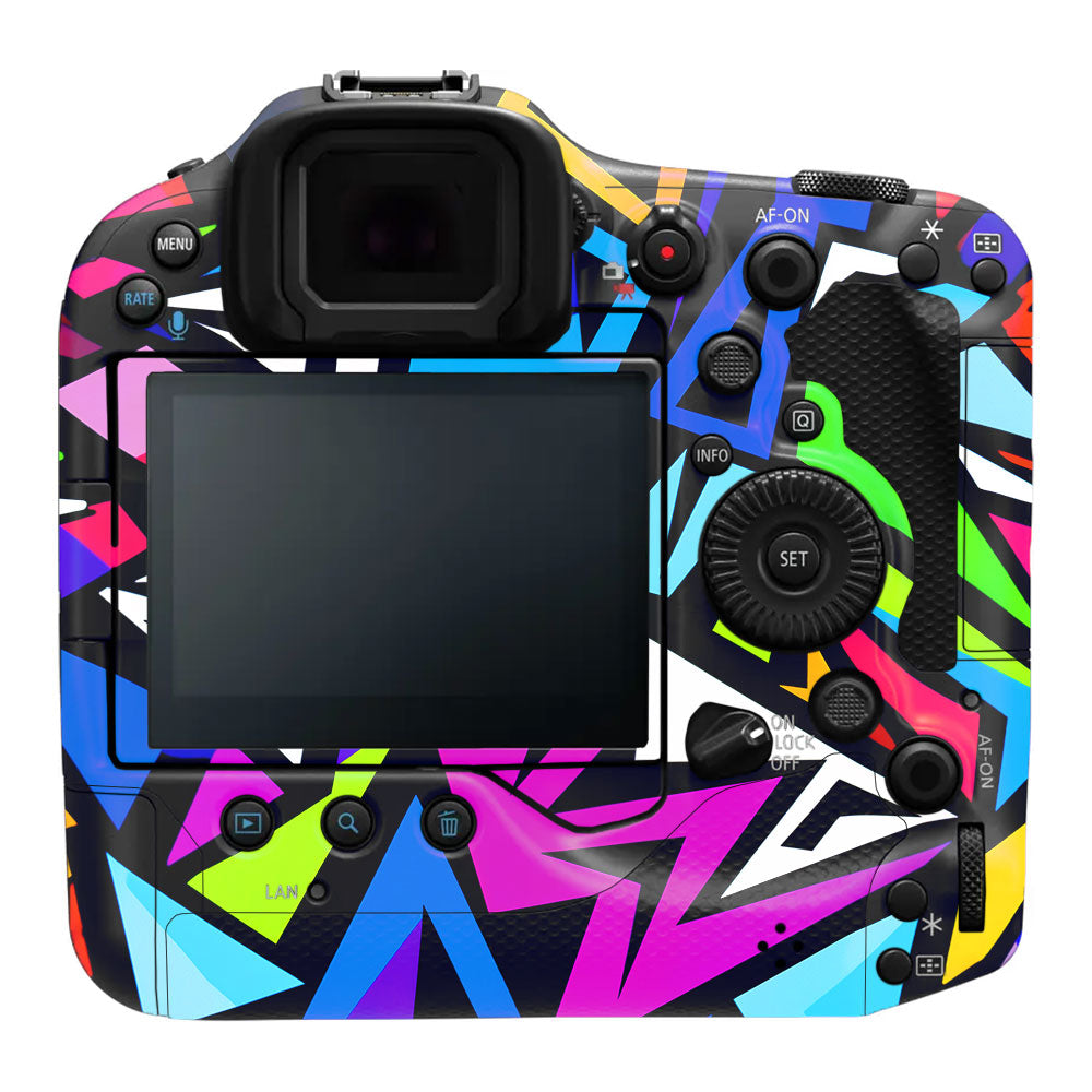 Bold Geometric Pop Canon EOS R3 Camera Skin