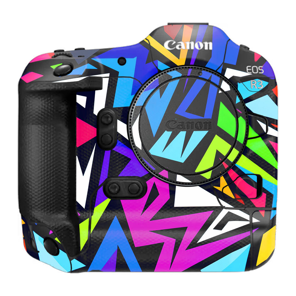 Bold Geometric Pop Canon EOS R3 Camera Skin
