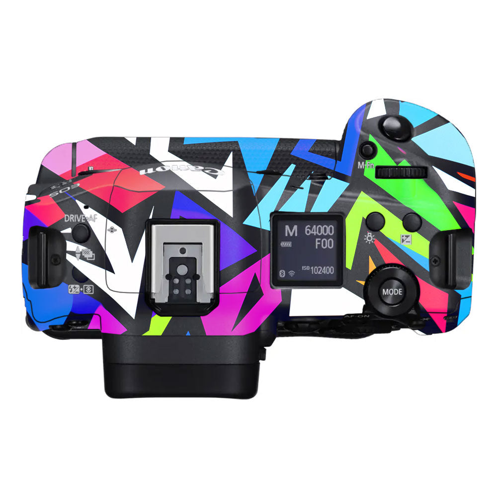 Bold Geometric Pop Canon EOS R3 Camera Skin