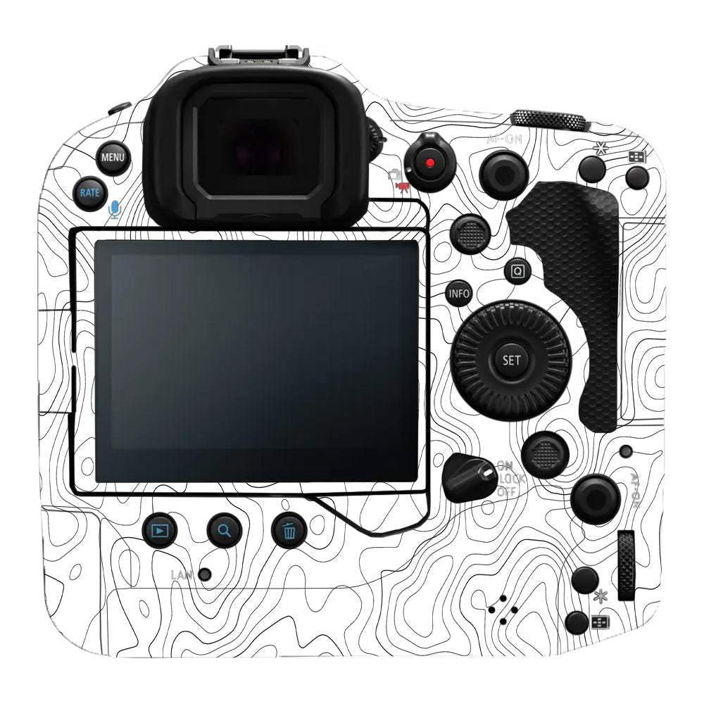 White Contour Design Canon EOS R3 Camera Skins