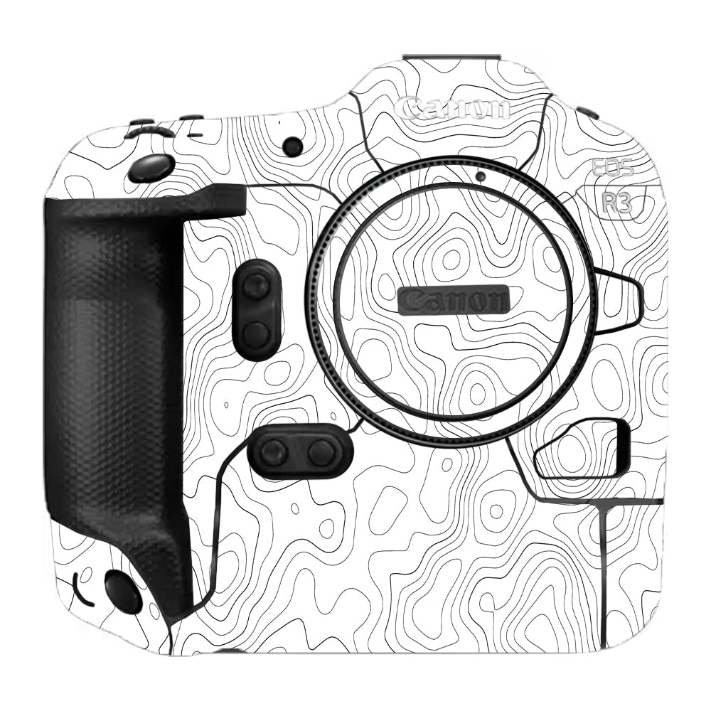 White Contour Design Canon EOS R3 Camera Skins