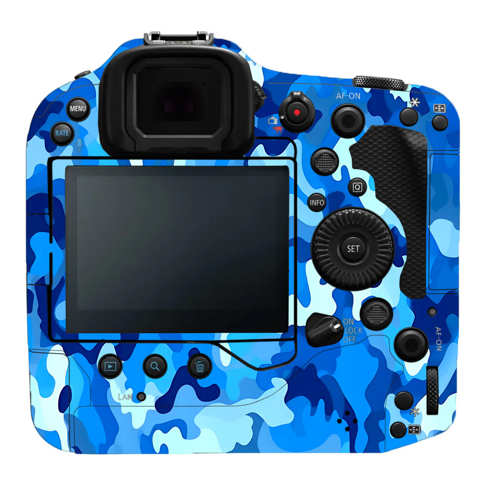 Arctic Blue Camo Pattern Canon EOS R3 Camera Skins