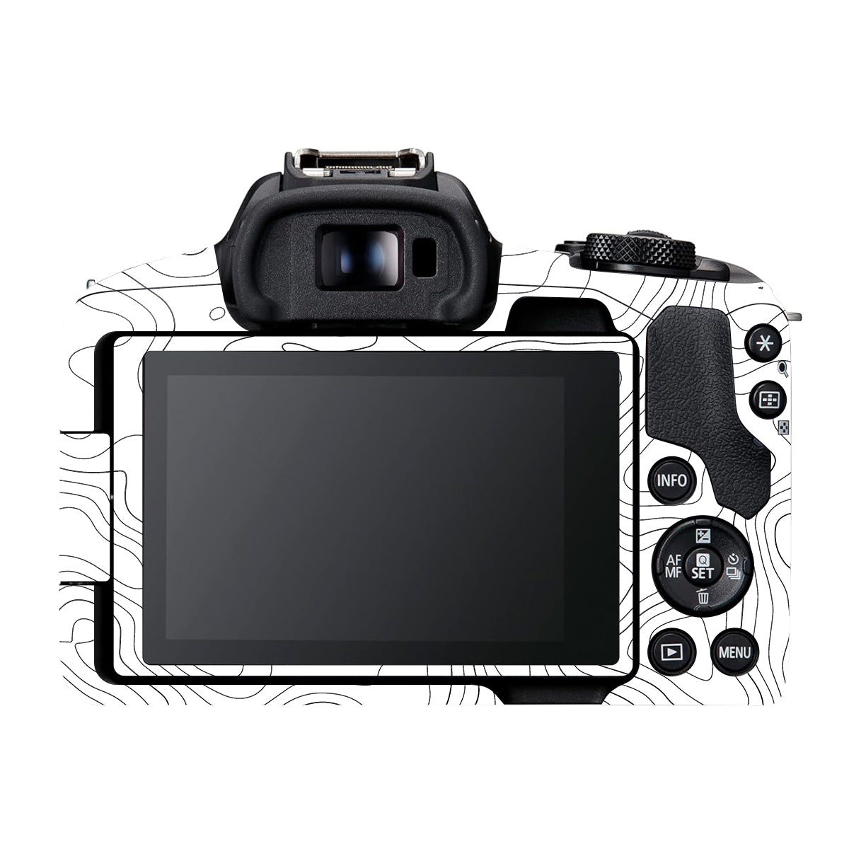 White Contour Design Canon EOS R50 Camera Skin