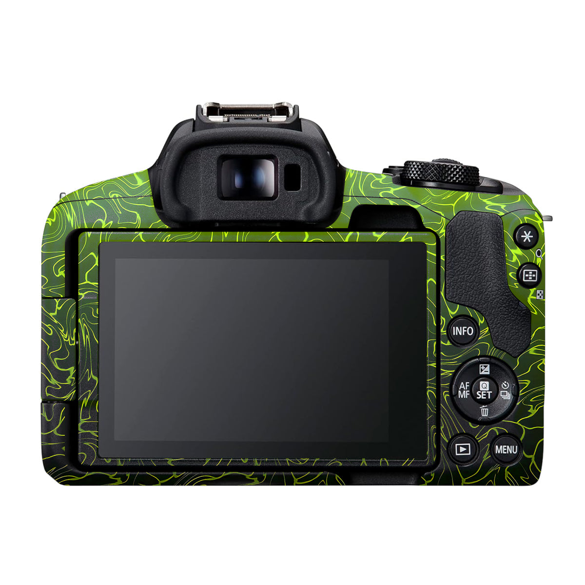 Lime Yellow to Black Gradient Canon EOS R50 Camera Skin