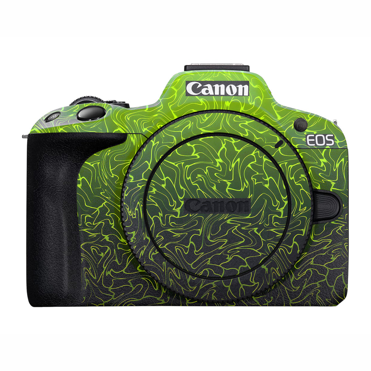 Lime Yellow to Black Gradient Canon EOS R50 Camera Skin