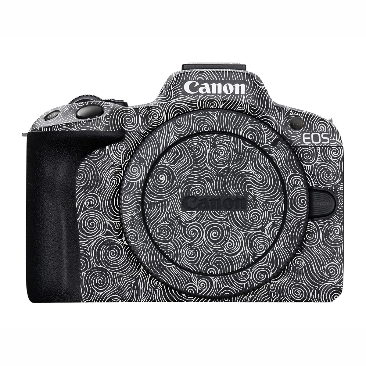 White Spirals Canon EOS R50 Camera Skin