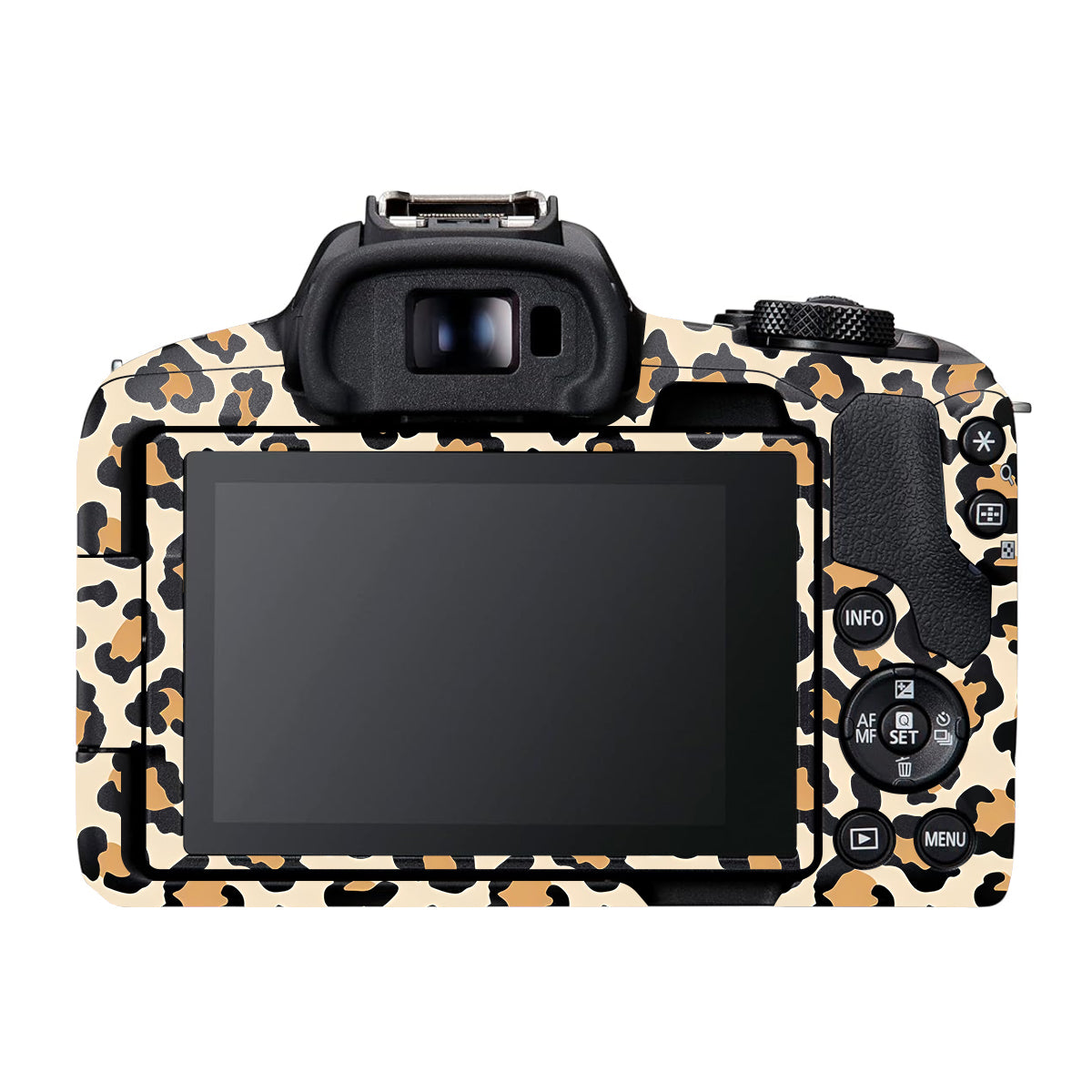 Sandy Leopard Spots Canon EOS R50 Camera Skin