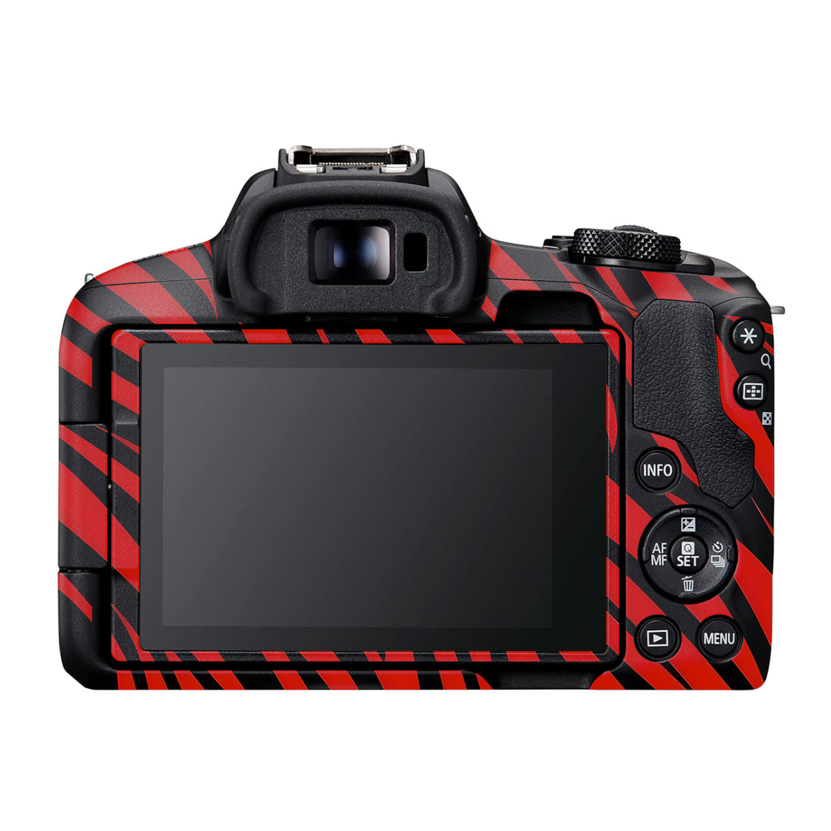 Red and Black Stripes Canon EOS R50 Camera Skin
