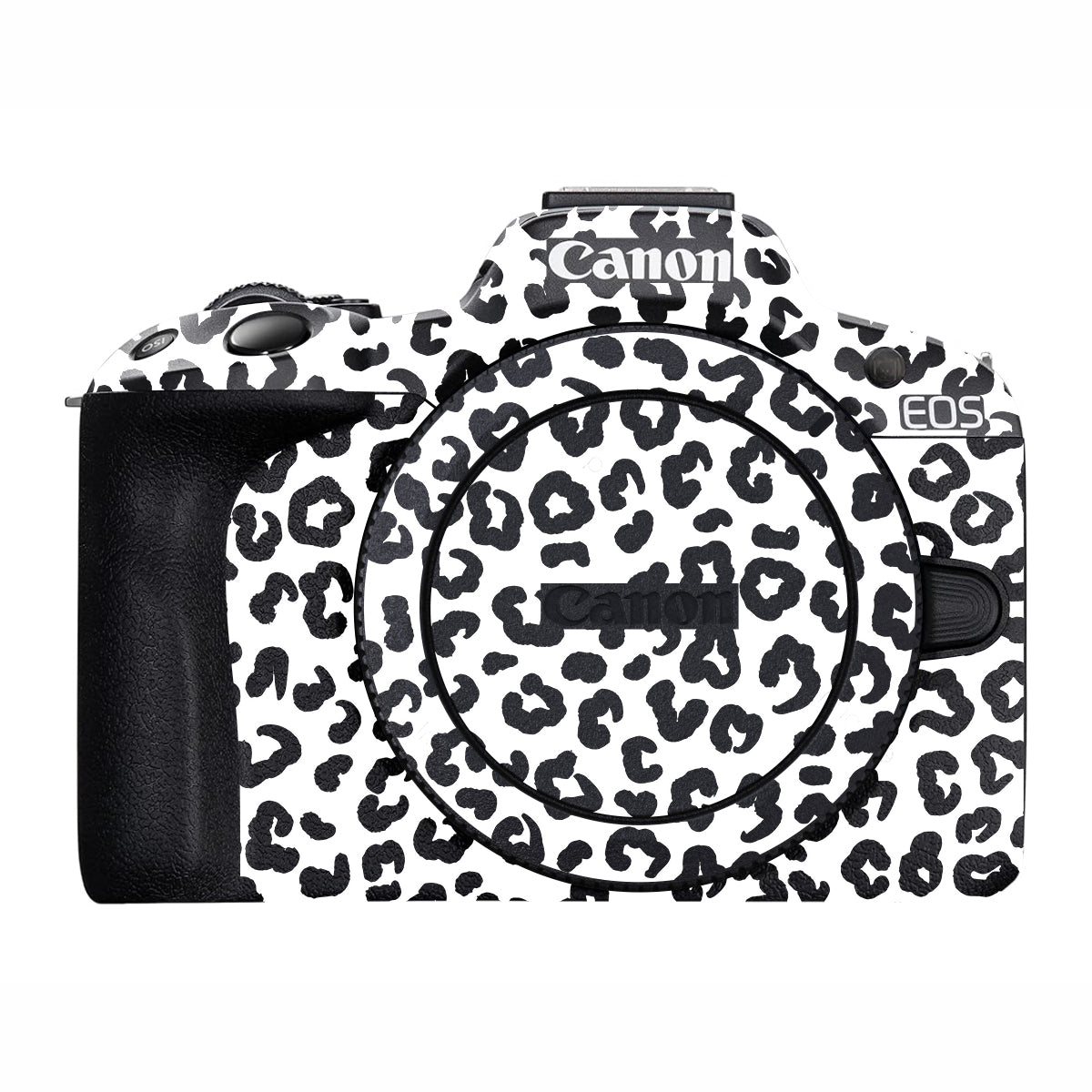 White Leopard Canon EOS R50 Camera Skin