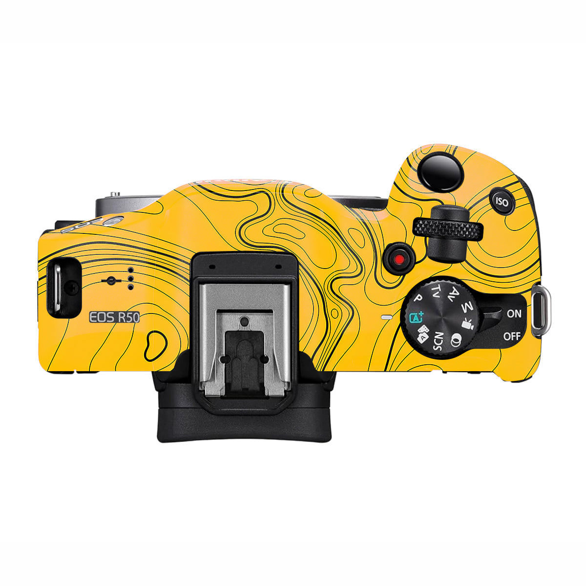 Topographic Map Pattern Canon EOS R50 Camera Skin