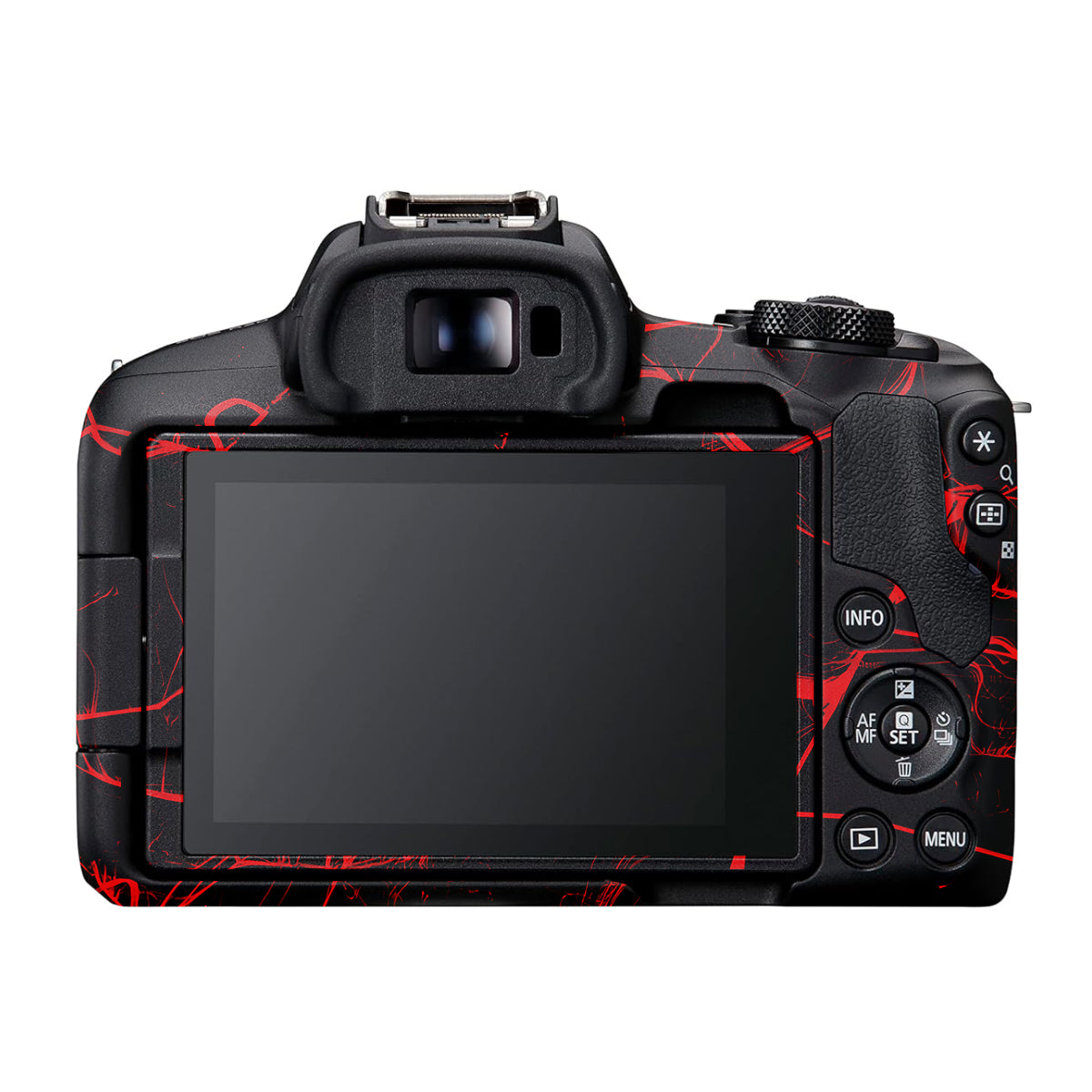 Red Neural Grid Canon EOS R50 Camera Skin