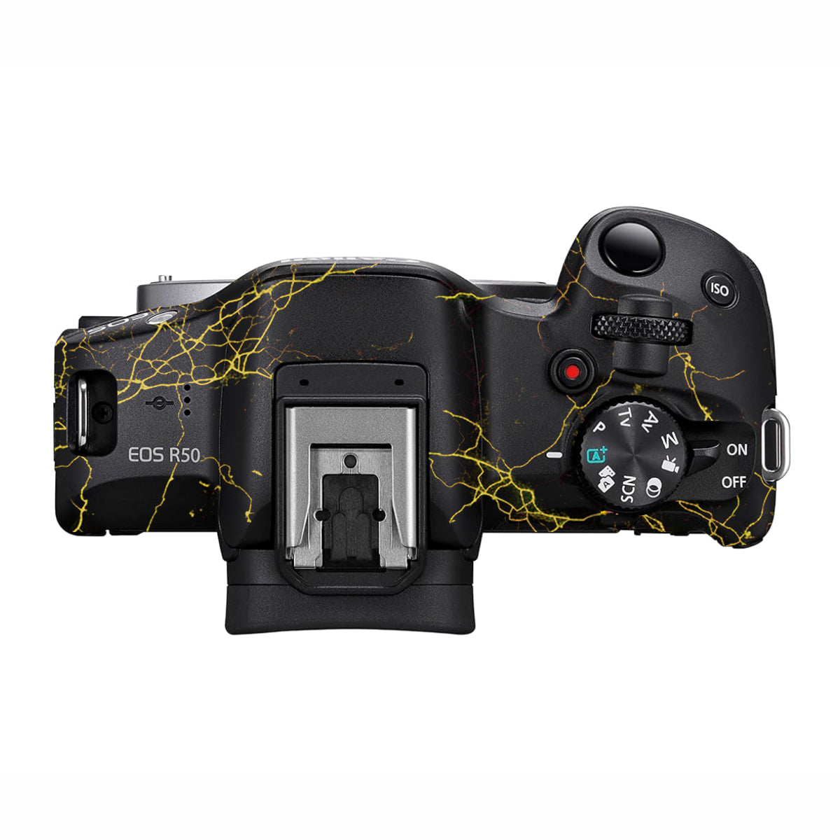 Electric Gold Veins Canon EOS R50 Camera Skin
