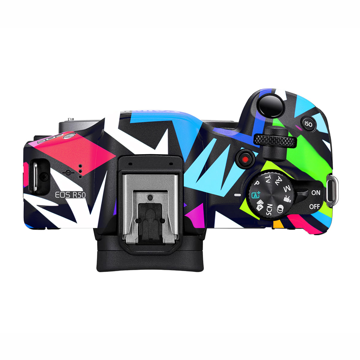 Bold Geometric Pop Canon EOS R50 Camera Skin