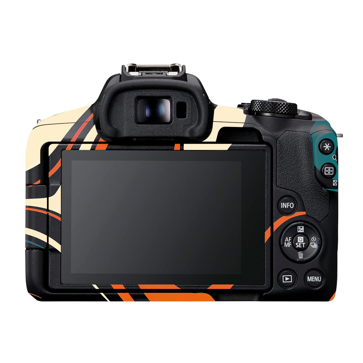 Mid-Century Abstract Swirl Canon EOS R50 Camera Skin