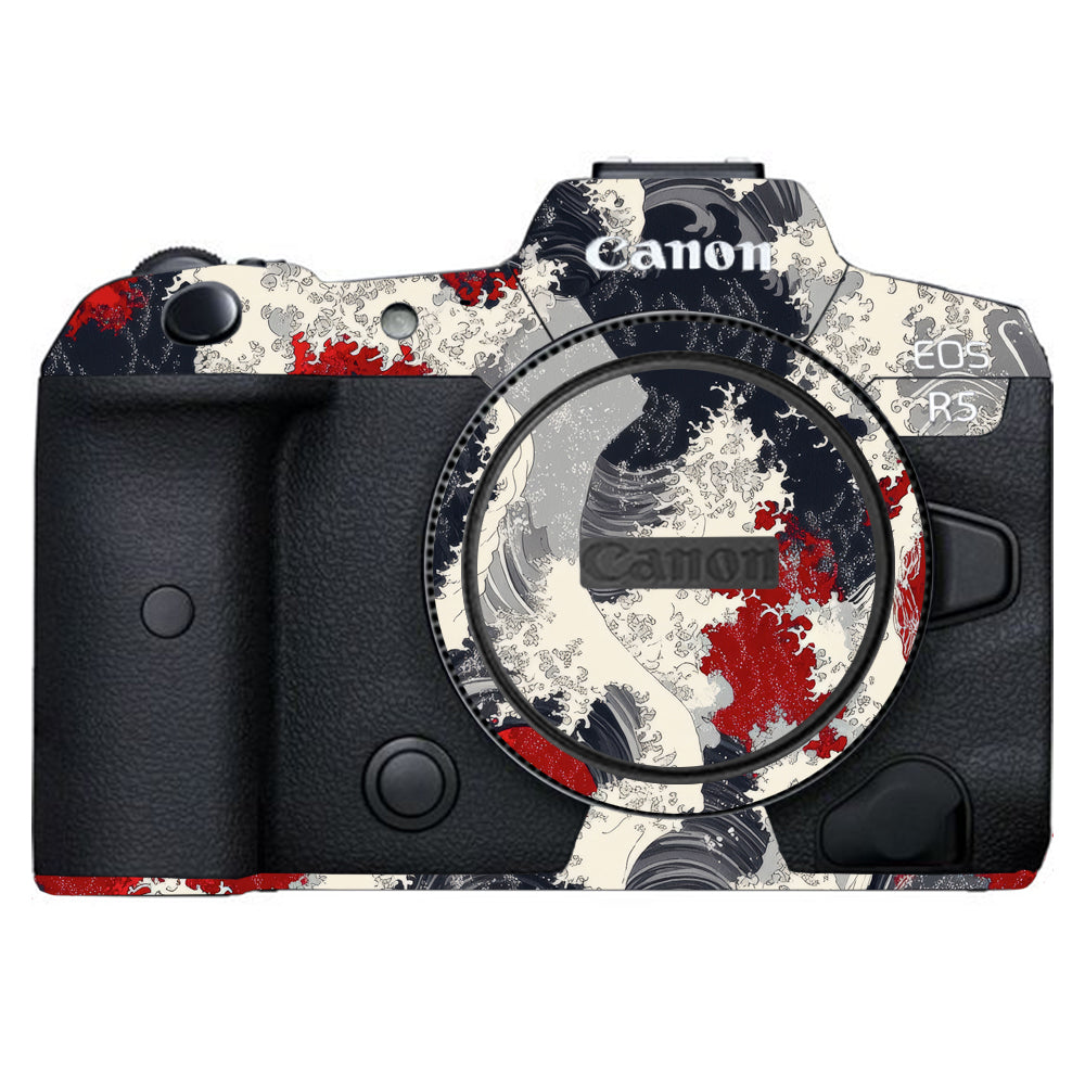 Abstract Waves Canon EOS R5 Camera Skin