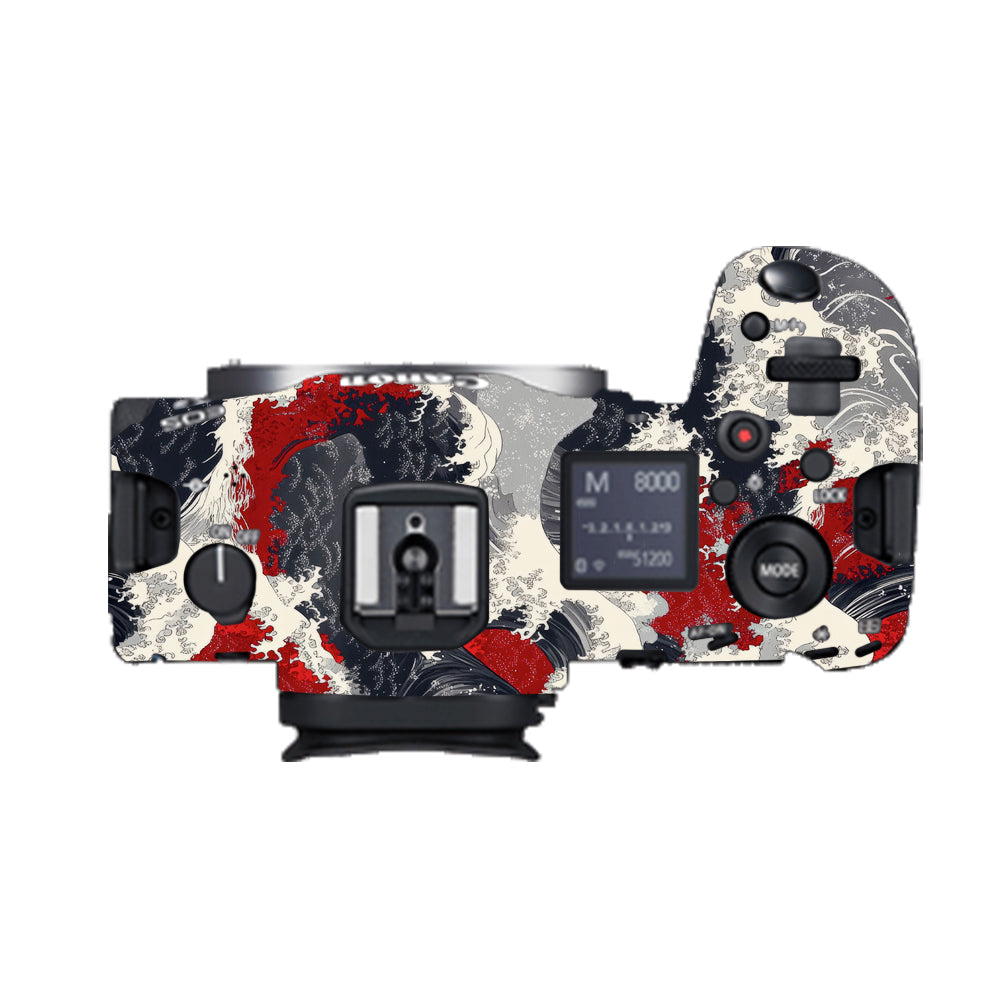 Abstract Waves Canon EOS R5 Camera Skin