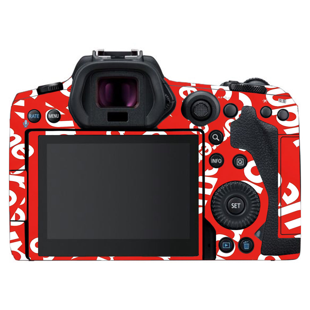 Supreme Red Canon EOS R5 Camera Skins