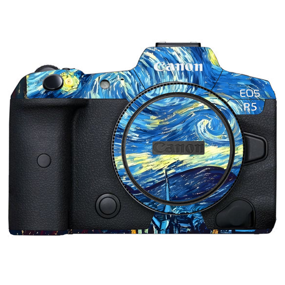 Starry Night Art Canon EOS R5 Camera Skins