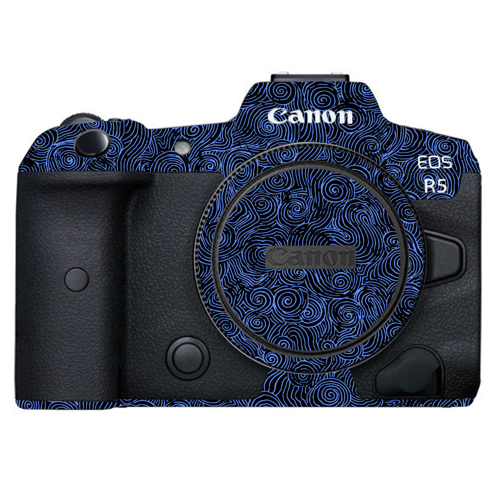 Blue Spirals Canon EOS R5 Camera Skins