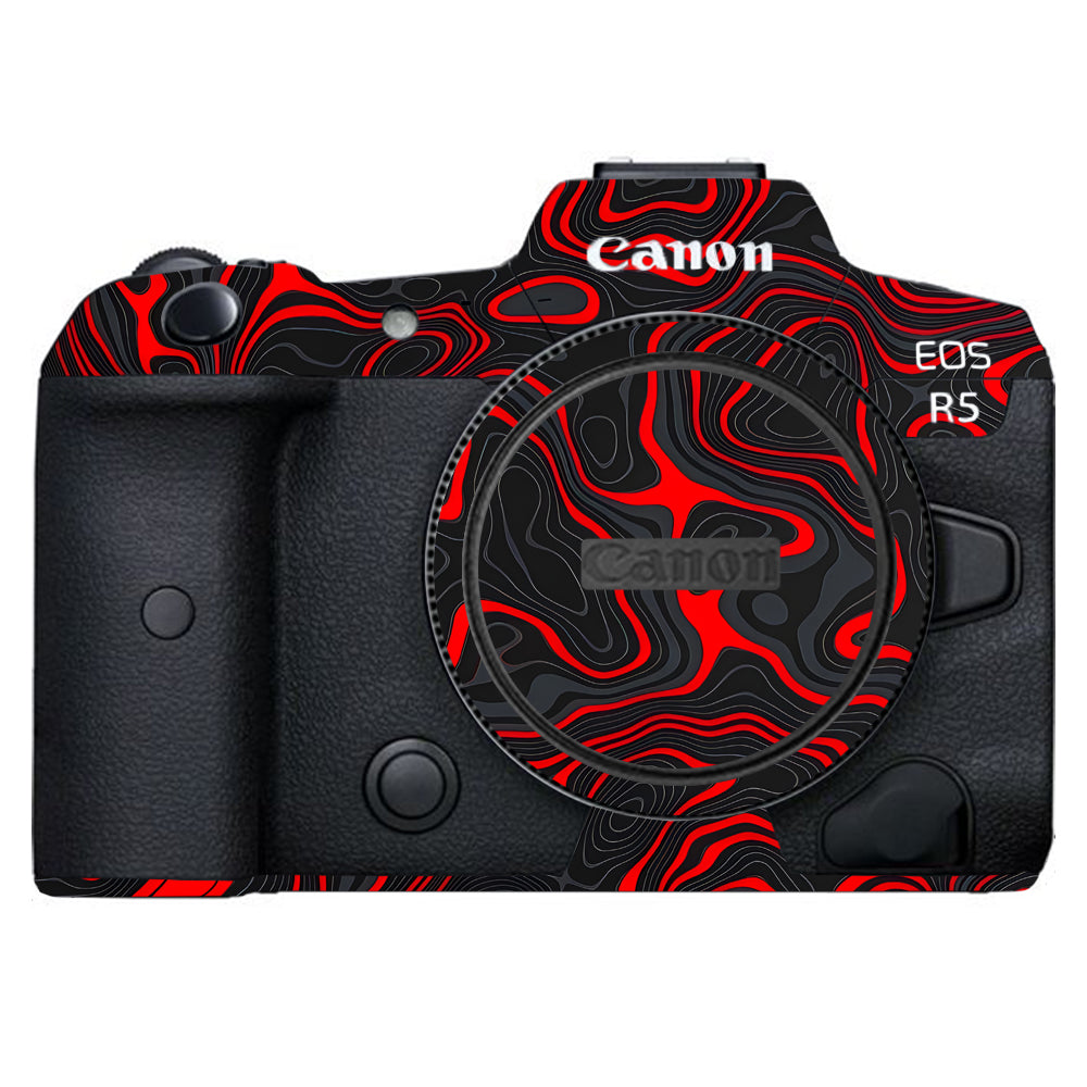 Crimson Waves Canon EOS R5 Camera Skins