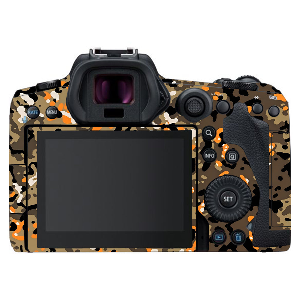 Orange Brown Spot  Canon EOS R5 Camera Skins
