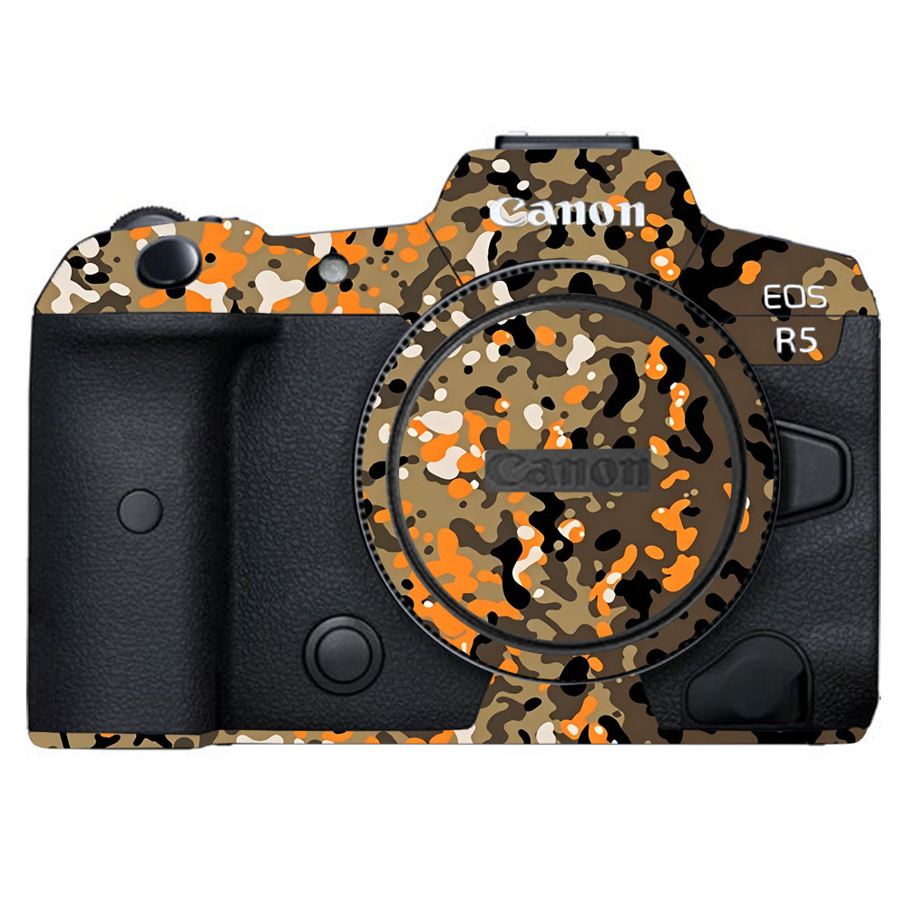 Orange Brown Spot  Canon EOS R5 Camera Skins
