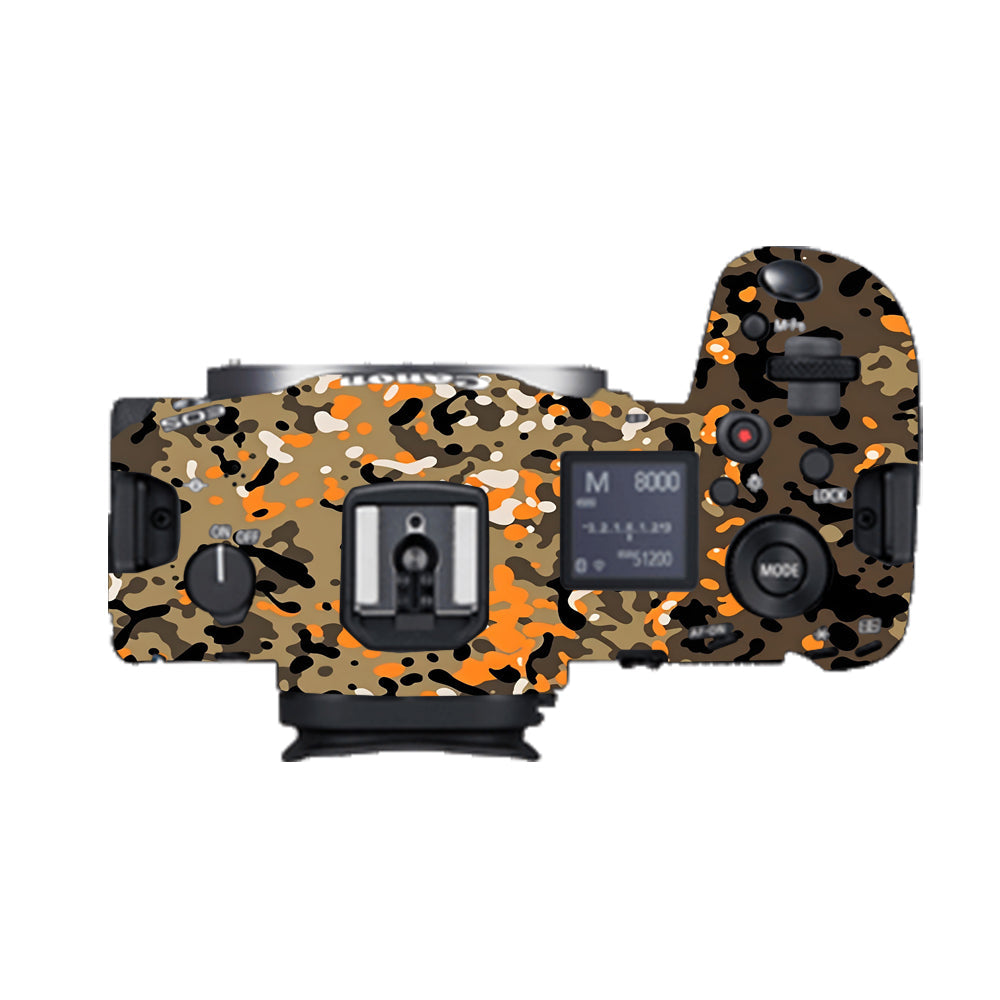 Orange Brown Spot  Canon EOS R5 Camera Skins