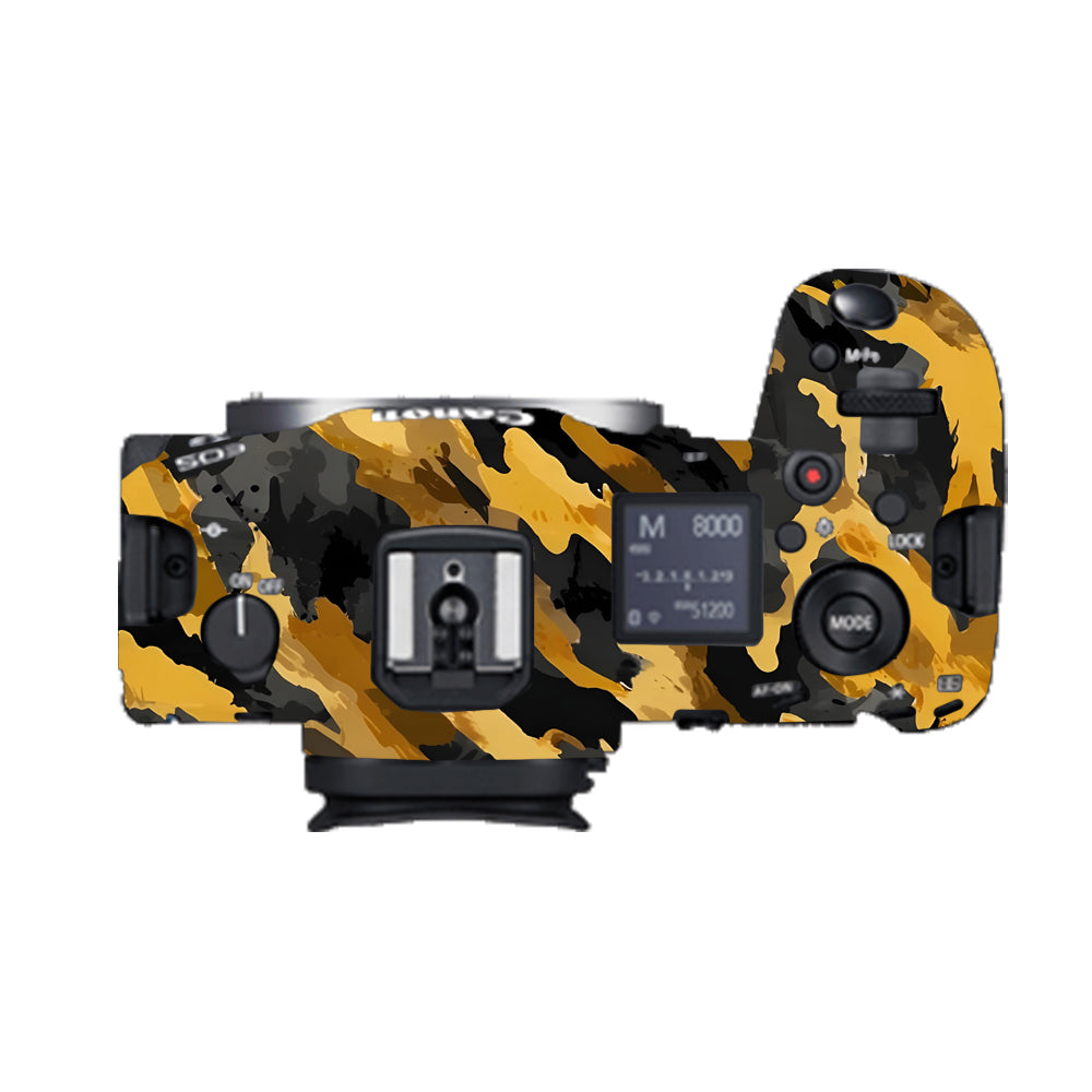 Camo Tiger Blend Canon EOS R5 Camera Skins