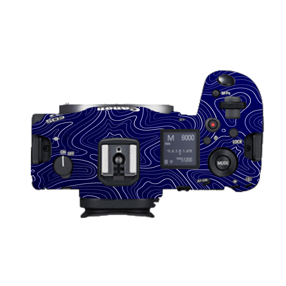 Deep Blue Contour Canon EOS R5 Camera Skins