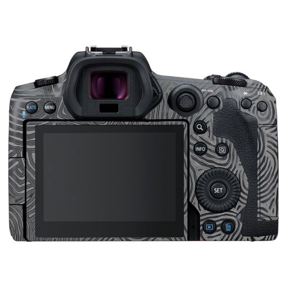 Monochrome Line Maze Canon EOS R5 Camera Skin