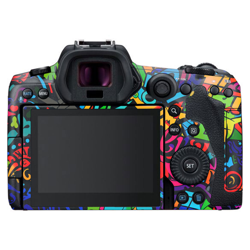 Colorful Urban Street Art Lettering Canon EOS R5 Camera Skin
