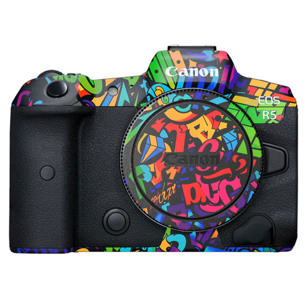 Colorful Urban Street Art Lettering Canon EOS R5 Camera Skin