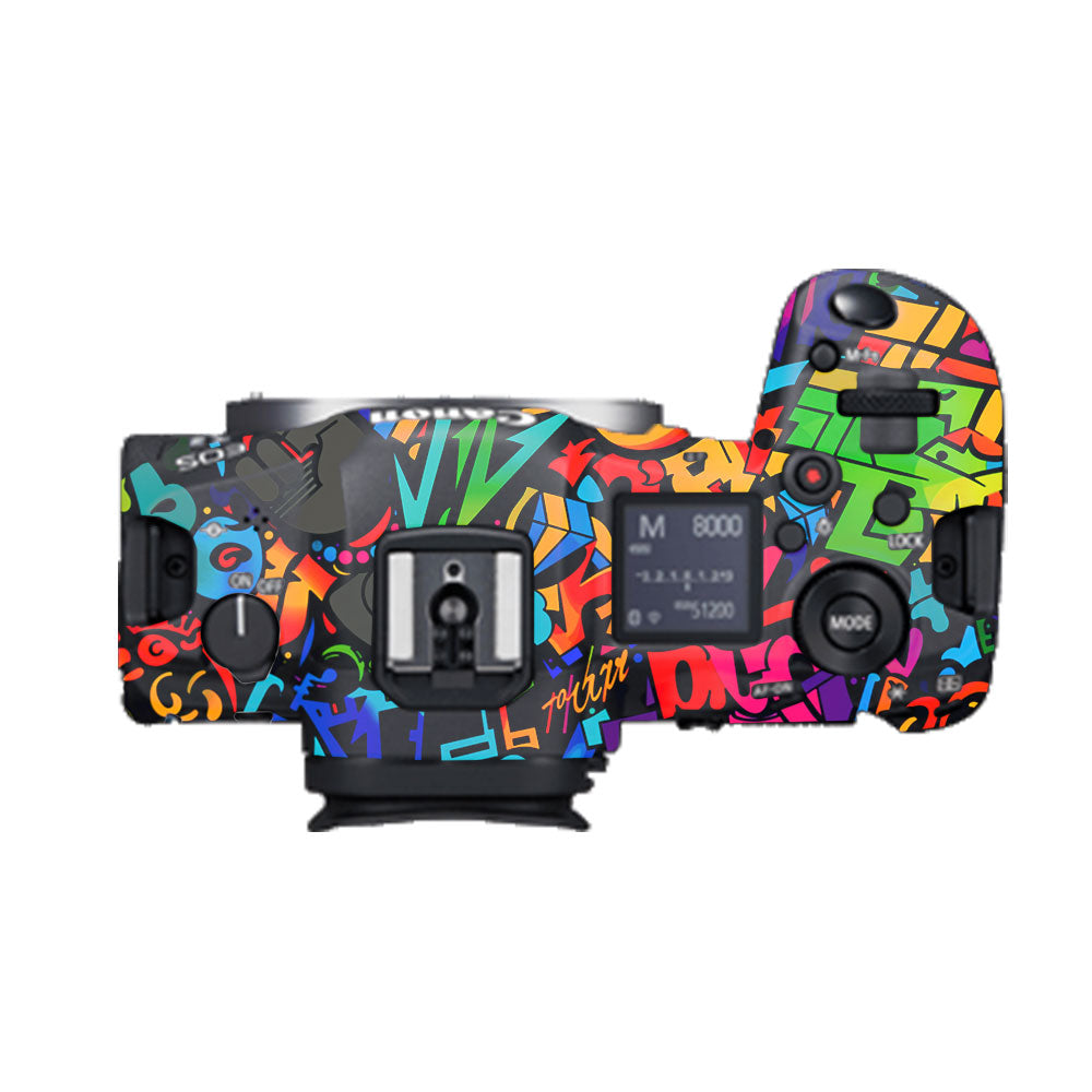 Colorful Urban Street Art Lettering Canon EOS R5 Camera Skin