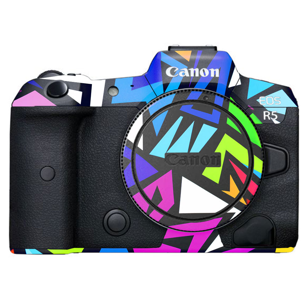 Bold Geometric Pop Canon EOS R5 Camera Skin