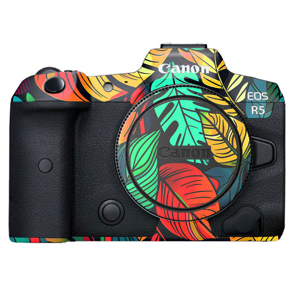 Tropical Jungle Leaves Canon EOS R5 Camera Skin