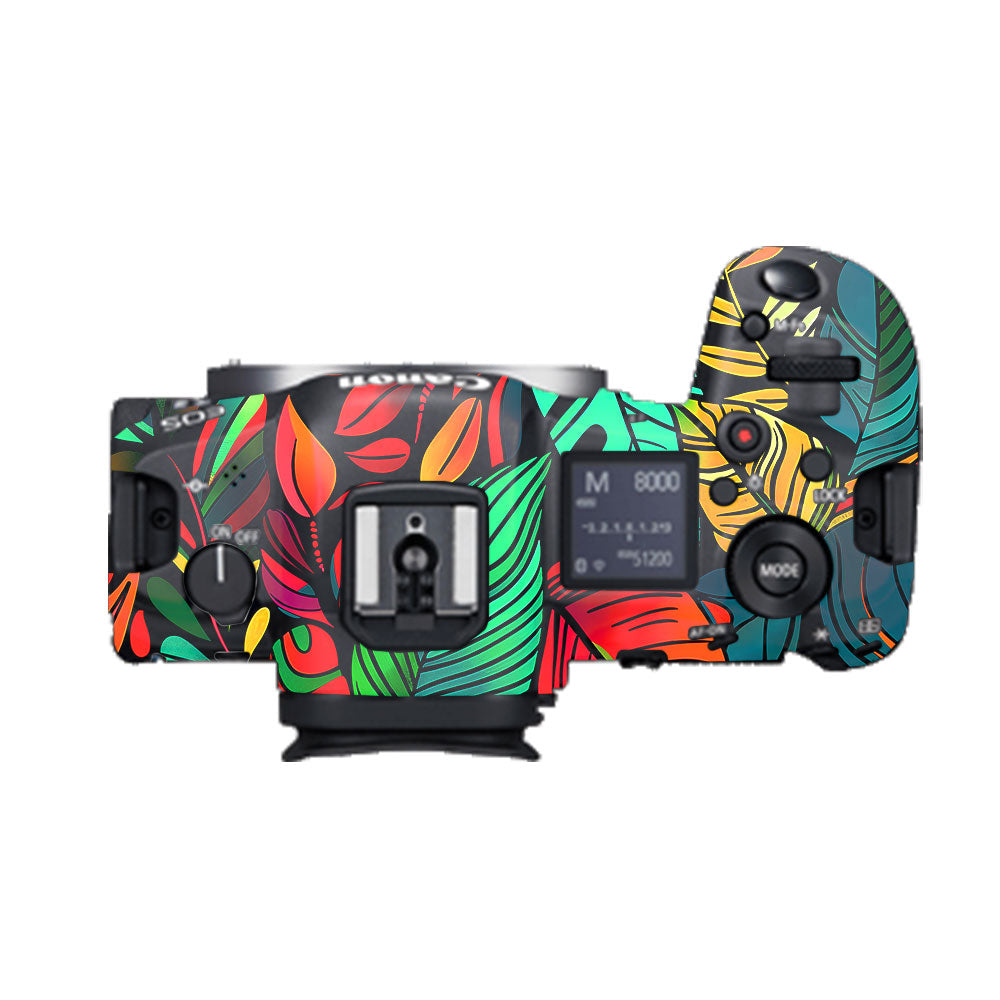 Tropical Jungle Leaves Canon EOS R5 Camera Skin