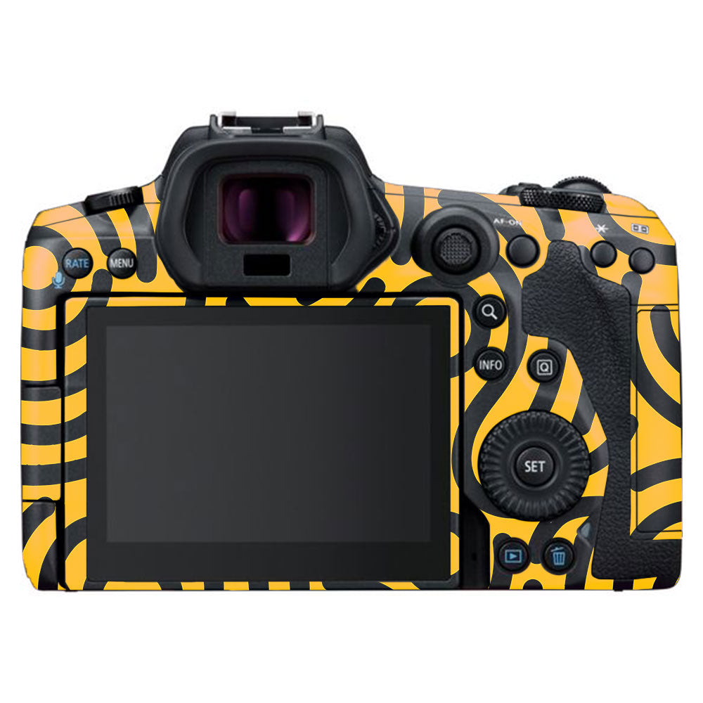 Minimal Yellow Wave Canon EOS R5 Camera Skin