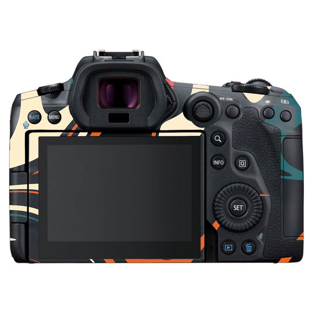 Mid-Century Abstract Swirl Canon EOS R5 Camera Skin