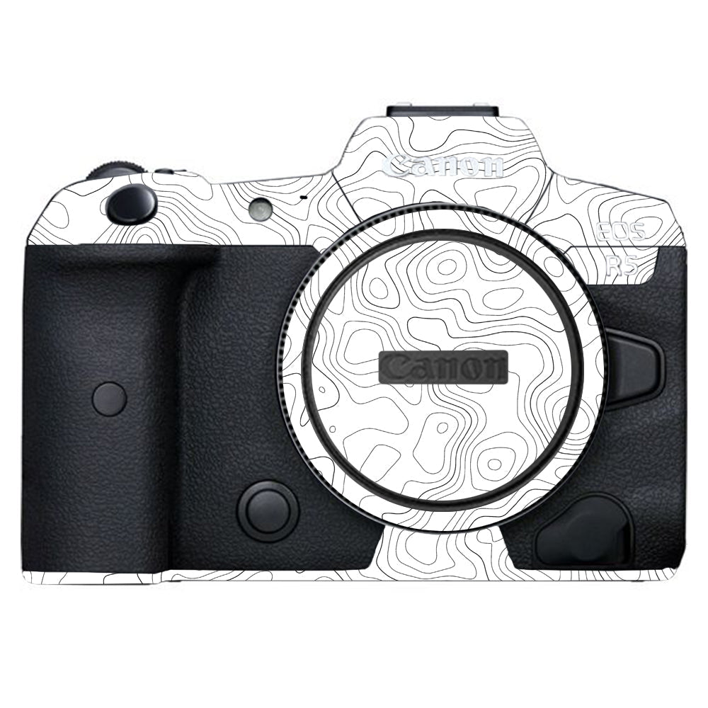 White Contour Design Canon EOS R5 Camera Skins