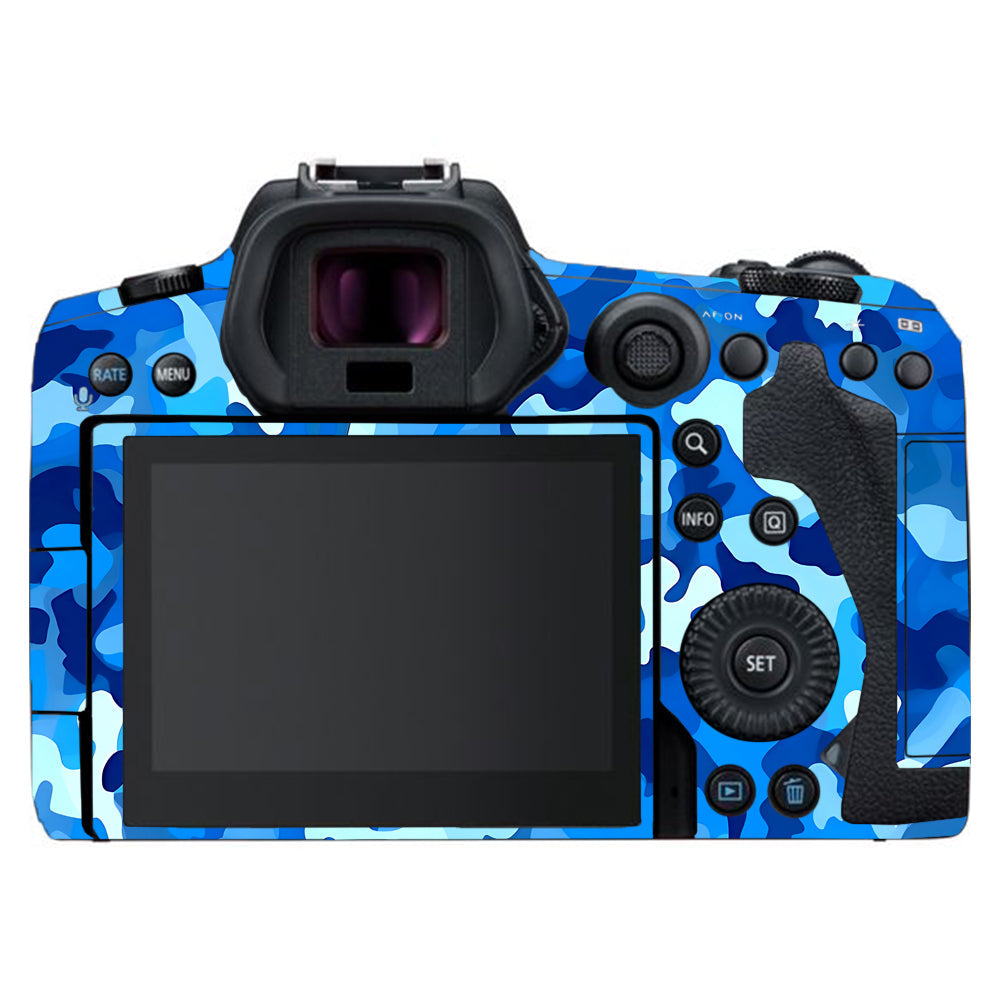 Arctic Blue Camo Pattern Canon EOS R5 Camera Skins