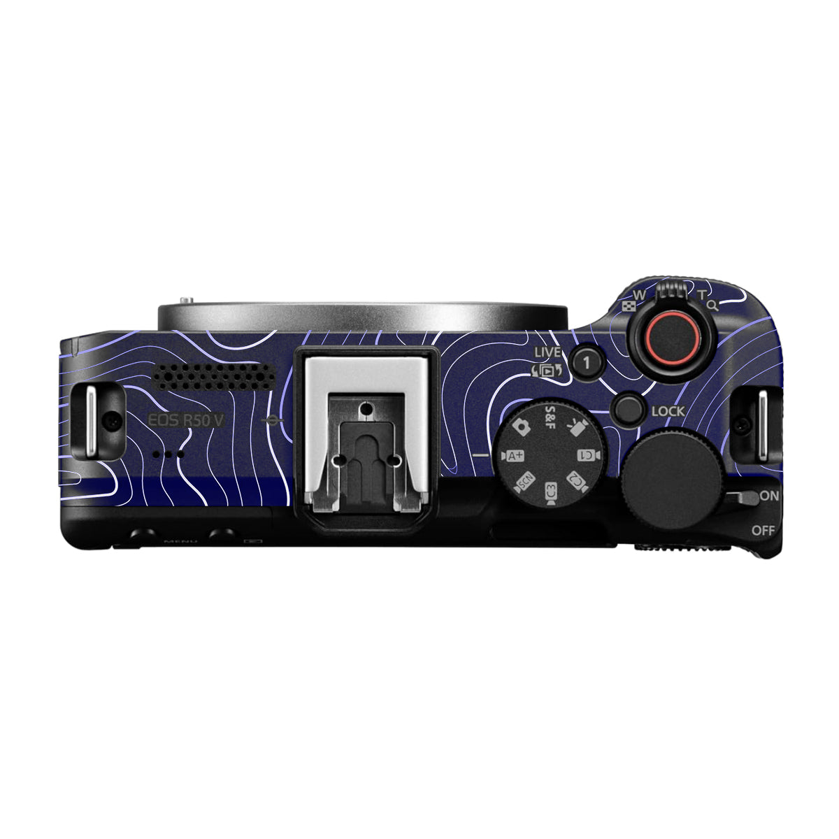 Deep Blue Contour Canon EOS R50V Camera Skin